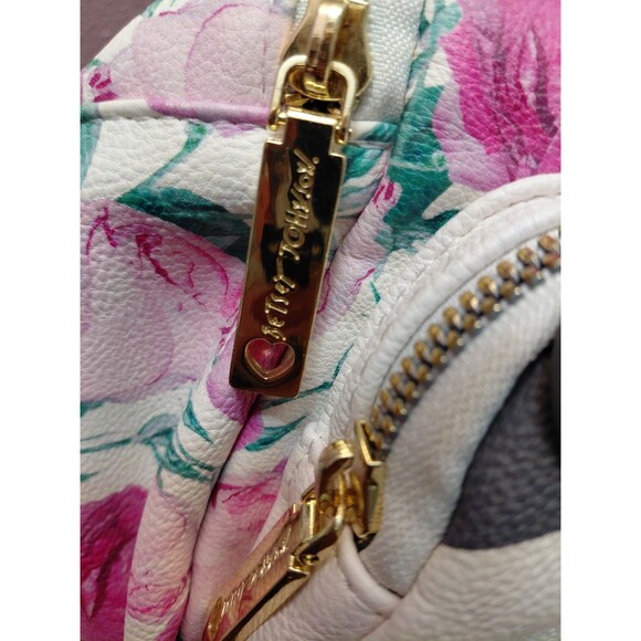 Betsey Johnson Husky Dog Floral Mini Backpack - Picture 6 of 15